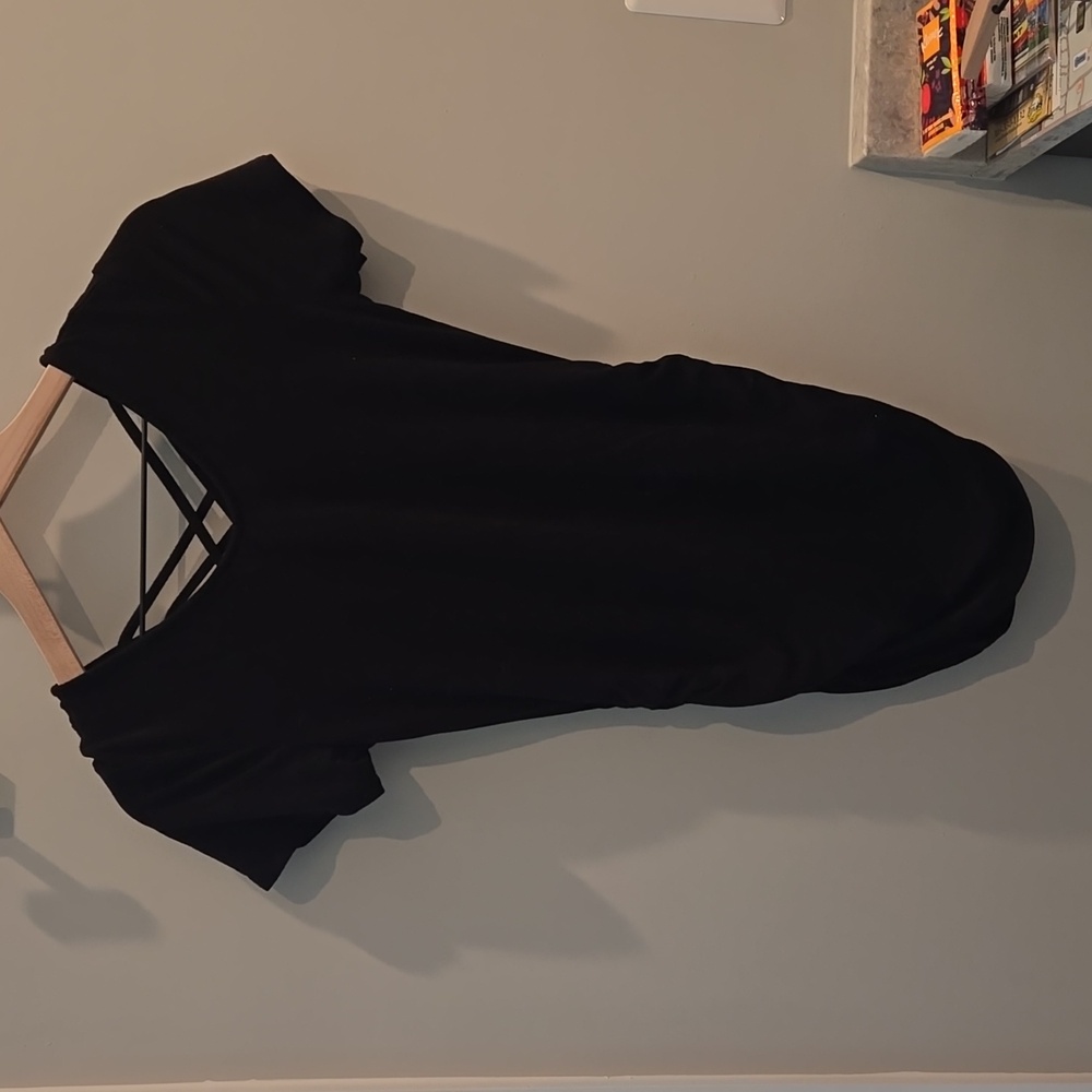 Taylee Maternity Responsible Rayon Criss Cross Back Ruched Tee